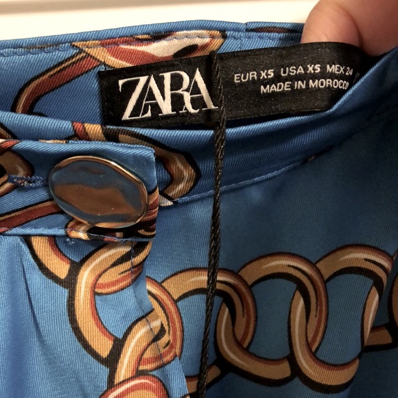 Zara Chain Print Pareo Skirt - Picture 9 of 11